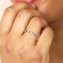 Stainless Steel Silver Dog Paw And Heart Ring In Silver Plating, thumbnail 1 of 4