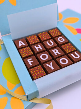 Personalised Message A Hug For You Chocolate Gift, 3 of 6