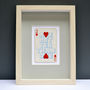 Two Hearts Are Better Than One Playing Card Print, thumbnail 2 of 5