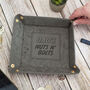 Nuts And Bolts Snap Up Pu Leather Desk Tidy Tray, thumbnail 5 of 6