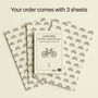 Café Ride Cycling Wrapping Paper, thumbnail 2 of 4