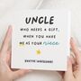 Personalised Uncle Birthday Card From Niece Or Nephew, thumbnail 1 of 7