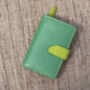 Green Multi Colour Leather Purse Wallet Rfid, thumbnail 2 of 10