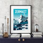 Zermatt Art Print, thumbnail 1 of 4