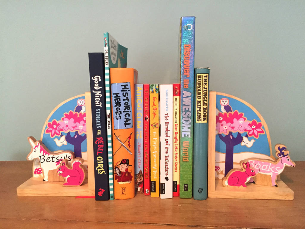 Personalised Children's Bookends By Oskar & Catie