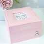 Personalised Baby Keepsake And Photo Box In Blue, thumbnail 2 of 11