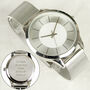 Personalised Silver Wrist Watch Gift Unisex, thumbnail 2 of 9
