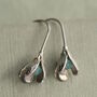 Opal Snowdrop Bud Earrings, thumbnail 3 of 7