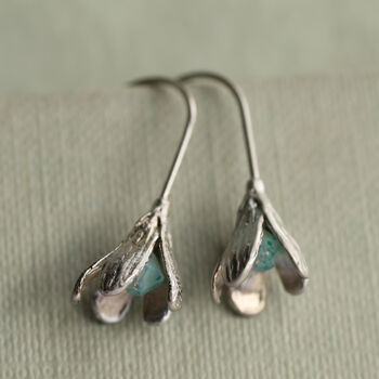 Opal Snowdrop Bud Earrings, 3 of 7