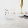 Acrylic Foiled Modern Invitations, thumbnail 2 of 3