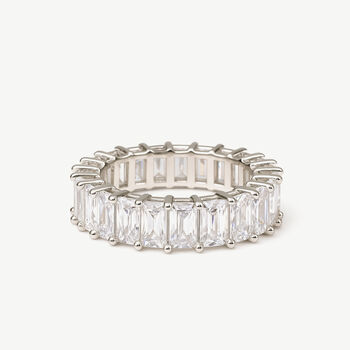 Sterling Silver Cubic Zirconia Ring For Women, 2 of 4