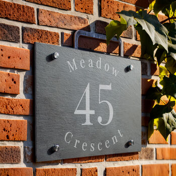 Personalised Slate House Sign, 2 of 3