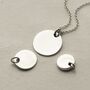 Engravable Sterling Silver Large Tag Necklace, thumbnail 3 of 9