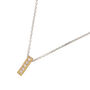 Silver, Gold And Diamond 'Linea' Necklace, thumbnail 1 of 2