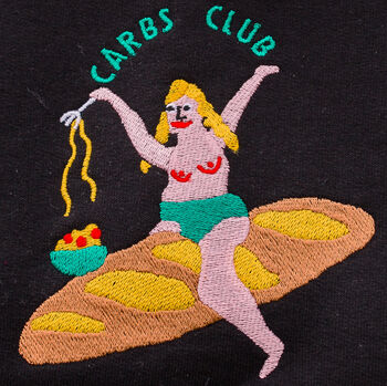 Carbs Club Embroidered Sweatshirt, 5 of 7