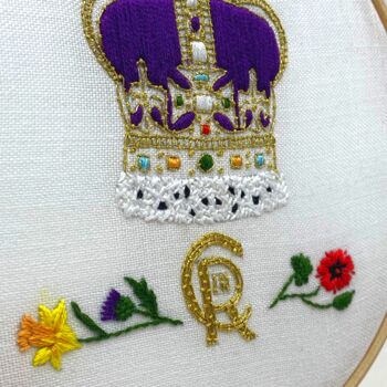 Coronation Crown Embroidery Kit, 9 of 12