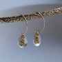 Circular Hook Brushed Drop Fair Trade Earrings, thumbnail 6 of 7