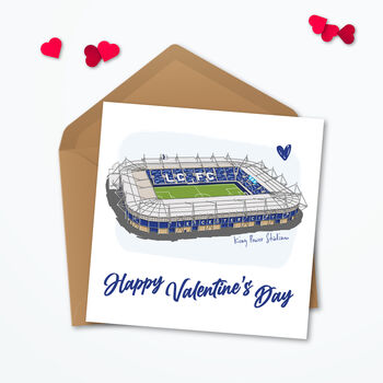 Valentines Leicester City Personalised Card, 4 of 5