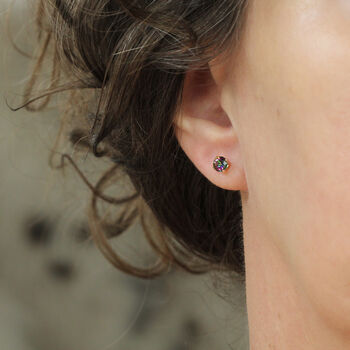 Mystic Topaz Stud Earrings, 9 of 12