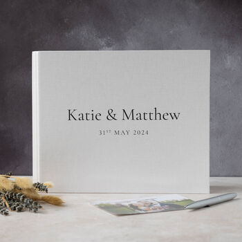 Luxury Personalised Photo Guest Book, 3 of 6