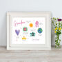 Personalised Mother's Day Framed Illustrated Print, thumbnail 2 of 3