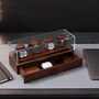 Wooden Watch Display Case For Men Christmas Gift Walnut, thumbnail 6 of 8