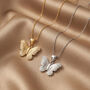 Gold Or Silver Butterfly Necklace, thumbnail 1 of 9