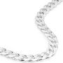Sterling Silver Curb Chain 9mm Necklace 22 Inch, thumbnail 1 of 4