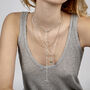 Gabe Silver Chain Lariat And Toggle Necklace, thumbnail 1 of 3