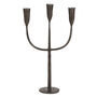 Forged Iron Trident Table Candlestick, thumbnail 2 of 7