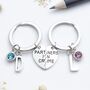 Partners In Crime Matching Personalised Keyrings, Best Friend Set, thumbnail 1 of 9