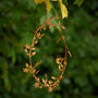 Gold Floral Metal Wreath, thumbnail 2 of 4