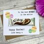 Personalised Mummy/Daddy Easter Galaxy Chocolate Card, thumbnail 1 of 2
