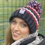 Striped Team Gb Super Bobble Hat, thumbnail 1 of 5