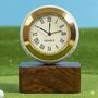 Golf Ball Clock With Personalised Wood Plinth, thumbnail 12 of 12