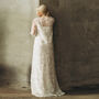 Long Sleeved Wedding Dress Cover | Lace Kimono Cape, thumbnail 2 of 10