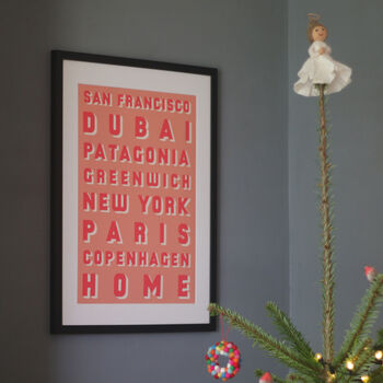 Our Favourite Places Personalised Print, 11 of 11