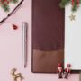 Personalised Premium Leather Notebook With Pen Holder Christmas Gift For Him Or Her, thumbnail 1 of 12