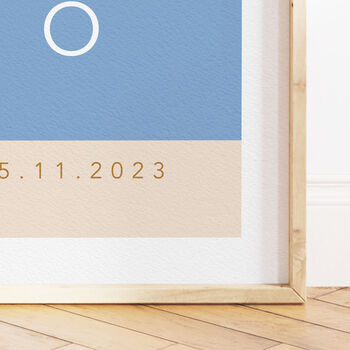 Personalised Name Print Muted Colour Block, 9 of 10