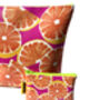 Oranges Vegan Leather Cosmetic Bag, thumbnail 4 of 5