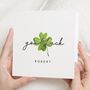 Personalised Four Leaf Clover Good Luck Card, thumbnail 1 of 7