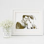 Personalised Wedding Silhouette Foil Photograph, thumbnail 6 of 7