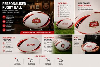 Personalised Rugby Ball, 4 of 12