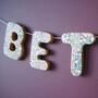 Personalised Clay Flower Name Garland, thumbnail 4 of 9