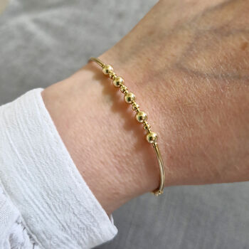 50th Birthday Bead Bracelet 14ct Gold Fill, 4 of 6