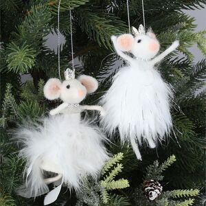 ballerina mouse christmas decorations