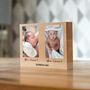 Personalised Photo Block With Two Photos Anniversary Gift, thumbnail 4 of 5