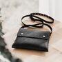 Black Leather Handbag Medium, thumbnail 4 of 4