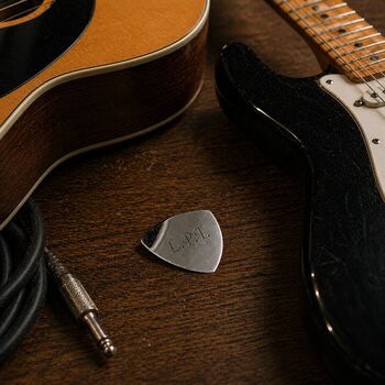 Personalised Silver Plated Plectrum, 3 of 5