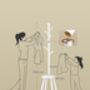 Coat Rack Stand Hall Tree With Shelf, thumbnail 2 of 6